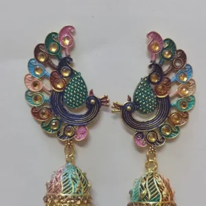 RAJKOT MULTI PEACOCK EARRING